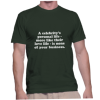 A celebrity's personal life - more like their love life - is none of your business.