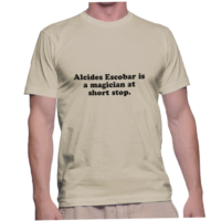 Alcides Escobar is a magician at short stop.