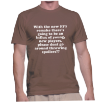 With the new FF7 remake there's going to be an influx of young, new players. please dont go around throwing spoilers??