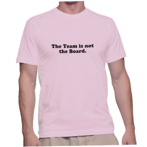 The Team is not the Board.