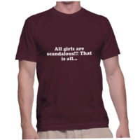All girls are scandalous!!! That is all...