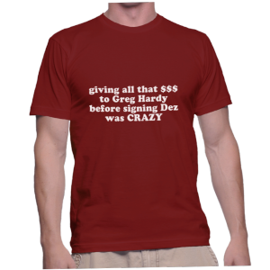 giving all that $$$ to Greg Hardy before signing Dez was CRAZY