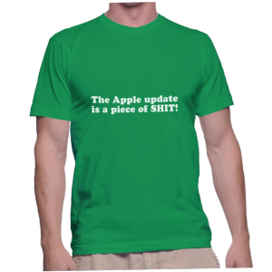 The Apple update is a piece of SHIT!