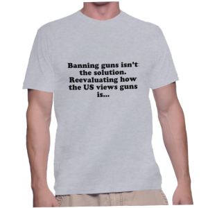 Banning guns isn't the solution. Reevaluating how the US views guns is...