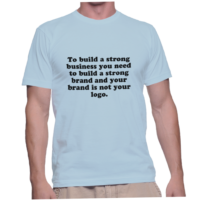 To build a strong business you need to build a strong brand and your brand is not your logo.