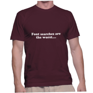 Font searches are the worst....