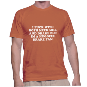 I FUCK WITH BOTH MEEK MILL AND DRAKE BUT IM A HUGGEEE DRAKE FAN.