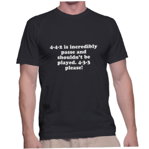 4-4-2 is incredibly passe and shouldn't be played. 4-3-3 please!