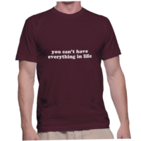 you can't have everything in life
