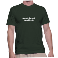 Apple is not excellent.