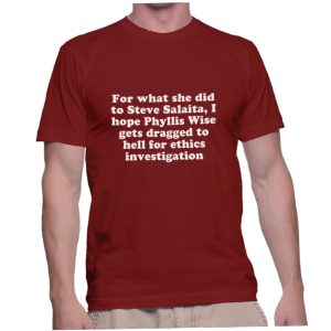 For what she did to Steve Salaita, I hope Phyllis Wise gets dragged to hell for ethics investigation