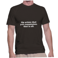 tip artists that you commission. that is all.