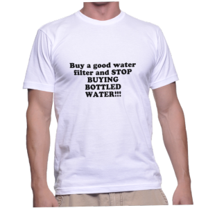 Buy a good water filter and STOP BUYING BOTTLED WATER!!!