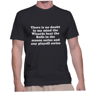 There is no doubt in my mind the Wizards beat the Bulls in the season series and any playoff series