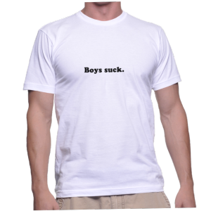Boys suck.