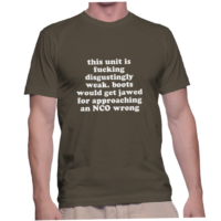 this unit is fucking disgustingly weak. boots would get jawed for approaching an NCO wrong