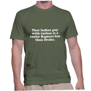 That Indian guy with turban is a realer Raptors fan than Drake.