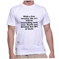 With a few tweaks, the As will be contending next year. Maybe not division but WC at least.