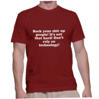 Back your shit up people! Its not that hard! Dont rely on technology!